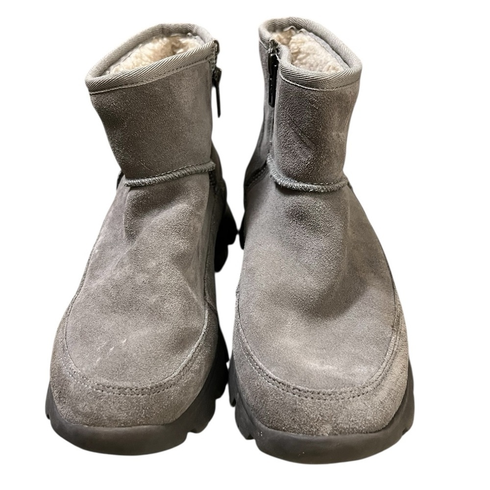 Ugg Palomar gray suede waterproof sneaker bootie - Picture 3 of 10